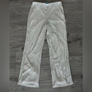 Sequined pants. Size S. Elastic waist.